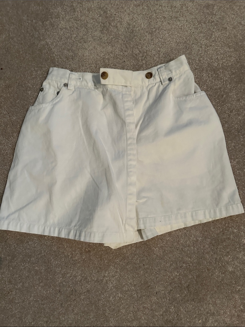 The Limited Cream High-Waist Skort